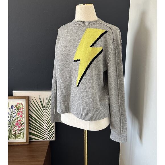 ROBERT RODRIGUEZ Lightning Bolt Wool & Cashmere Sweater - Picture 3 of 9